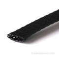 Pet à manches tressées noires de 8 mm